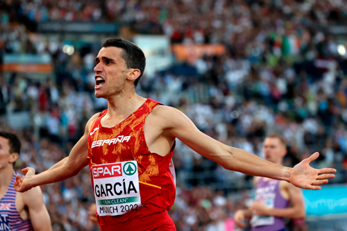 Mariano garcía, campeón de Europa 800m Munich 2022