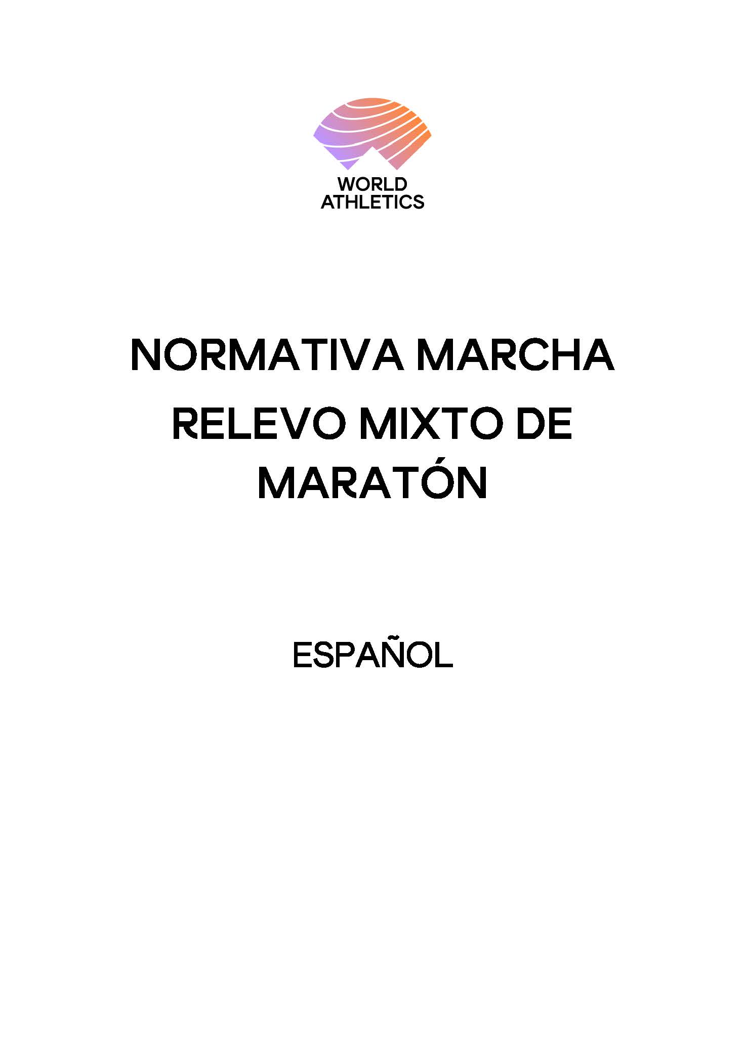 PORTADA Normativa_Marcha_Relevo Mixto de Maratón_ESP