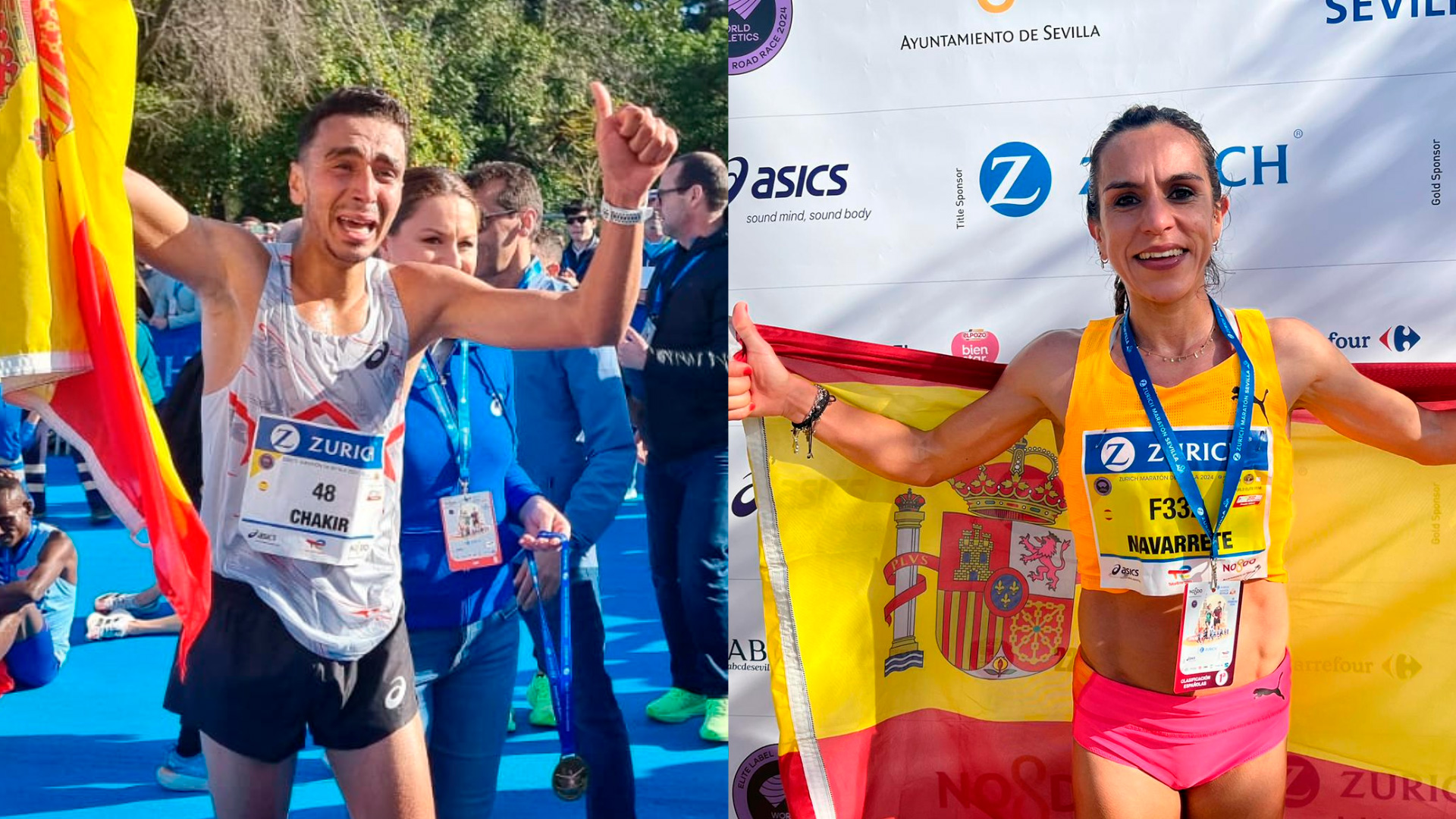 Chakir y Navarrete, campeones de España de maratón