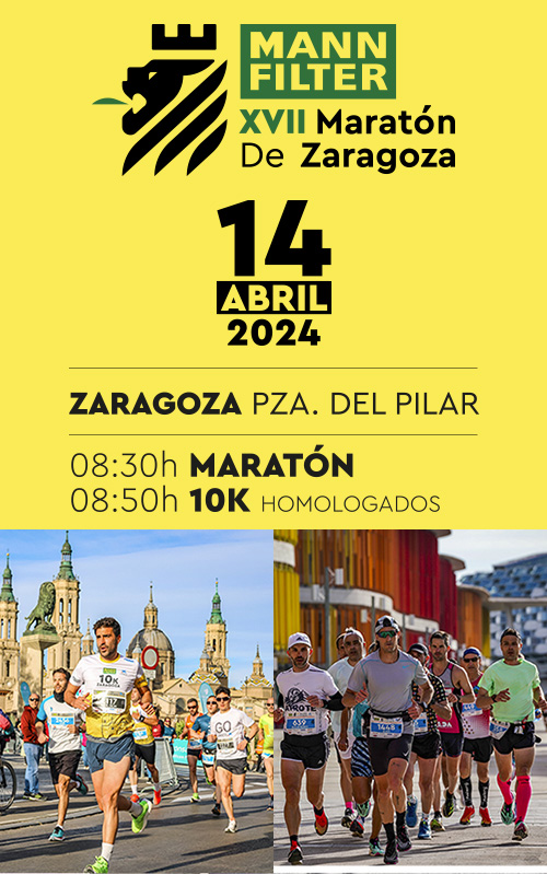 cartel Mann Filter Maratón Zaragoza 2024