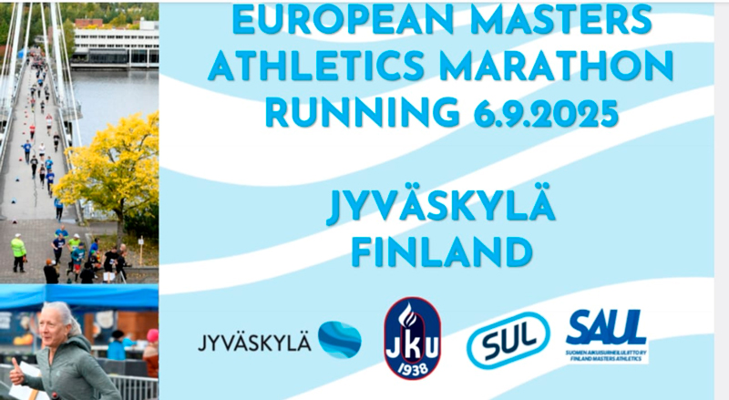 logo Cto. Europa Master Maratón - Jyvaskyla