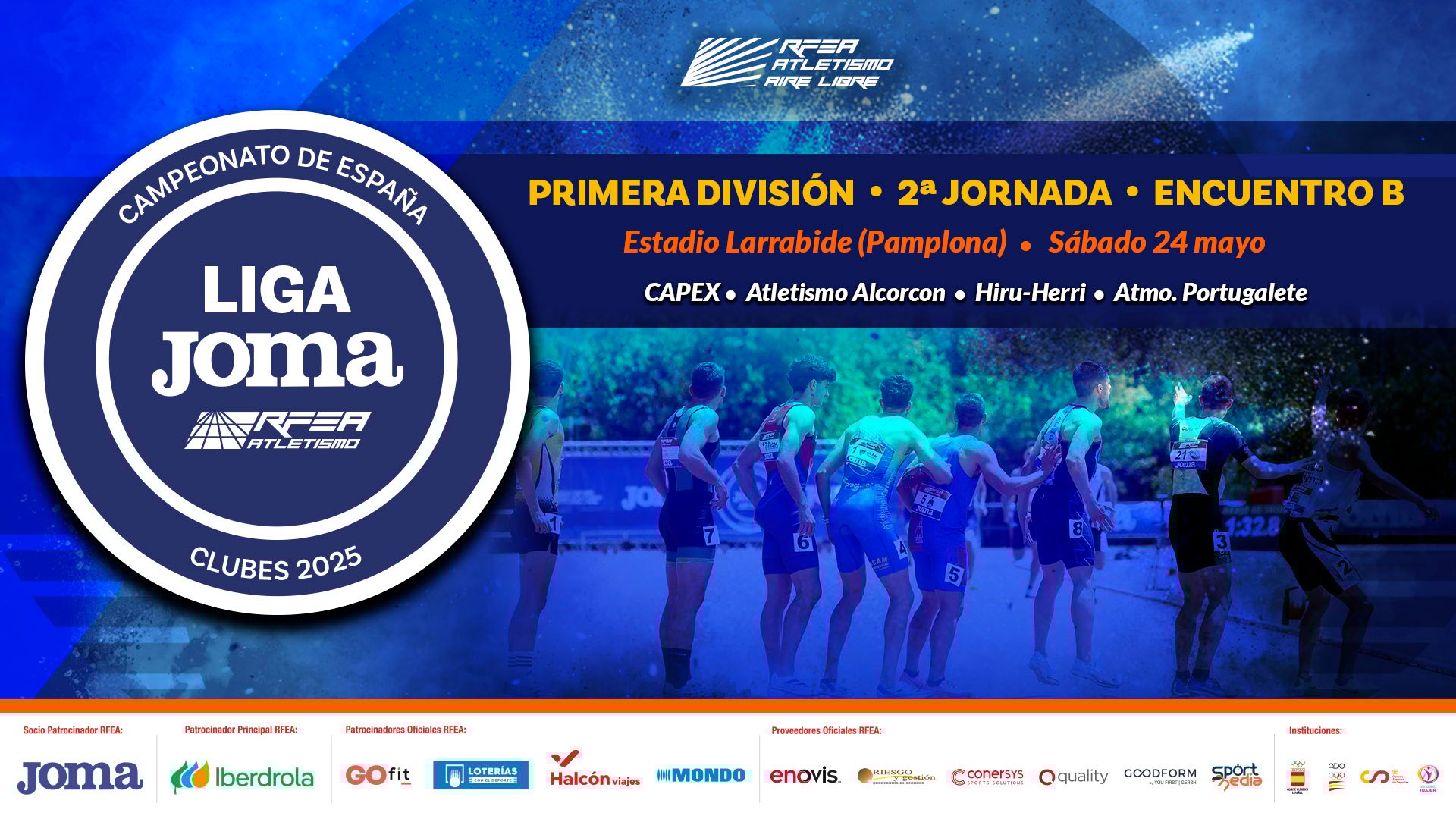 cartel Liga Joma PD J2 Pamplona