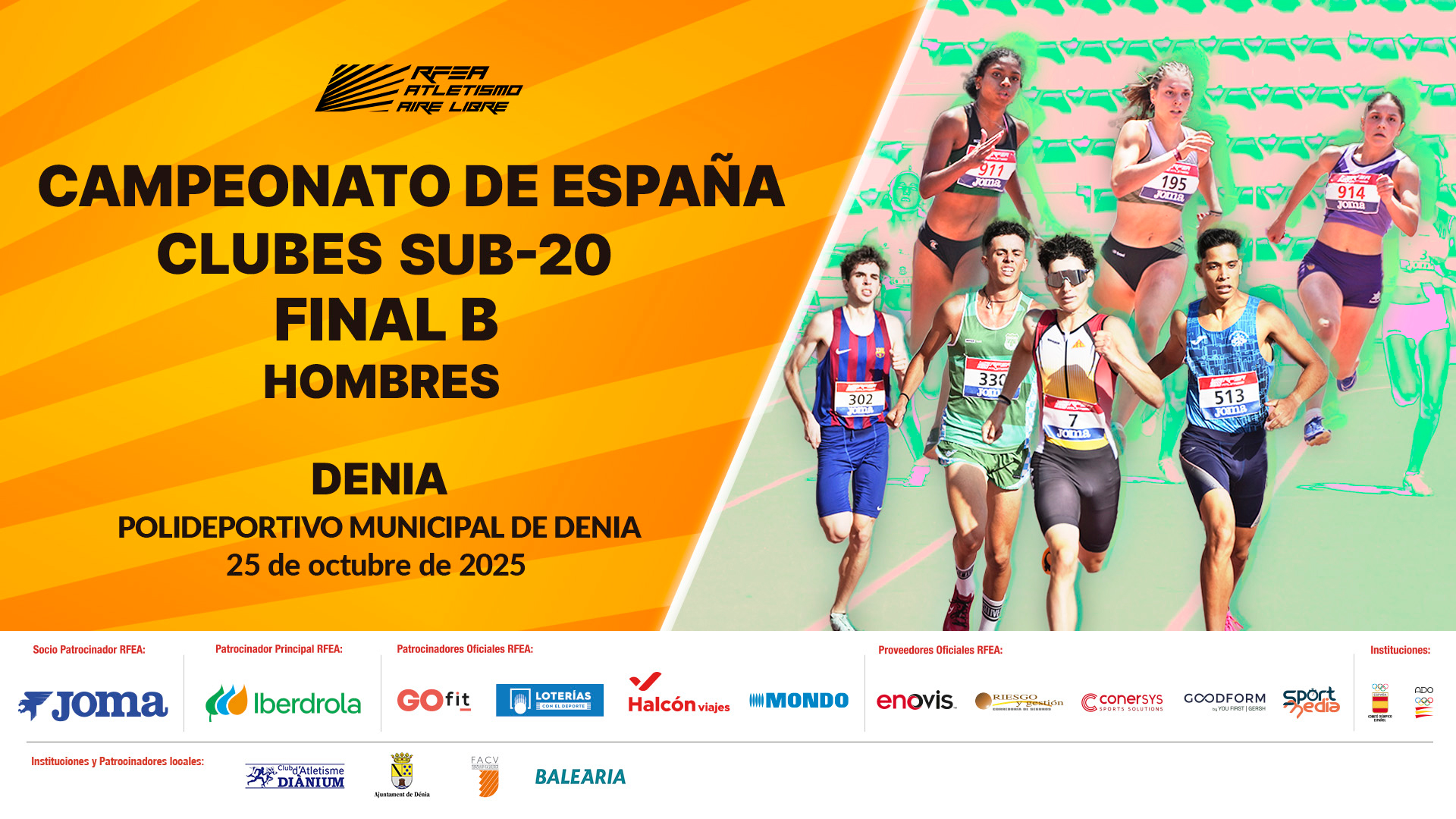 cartel Clubes sub20 Final B Hombres Denia