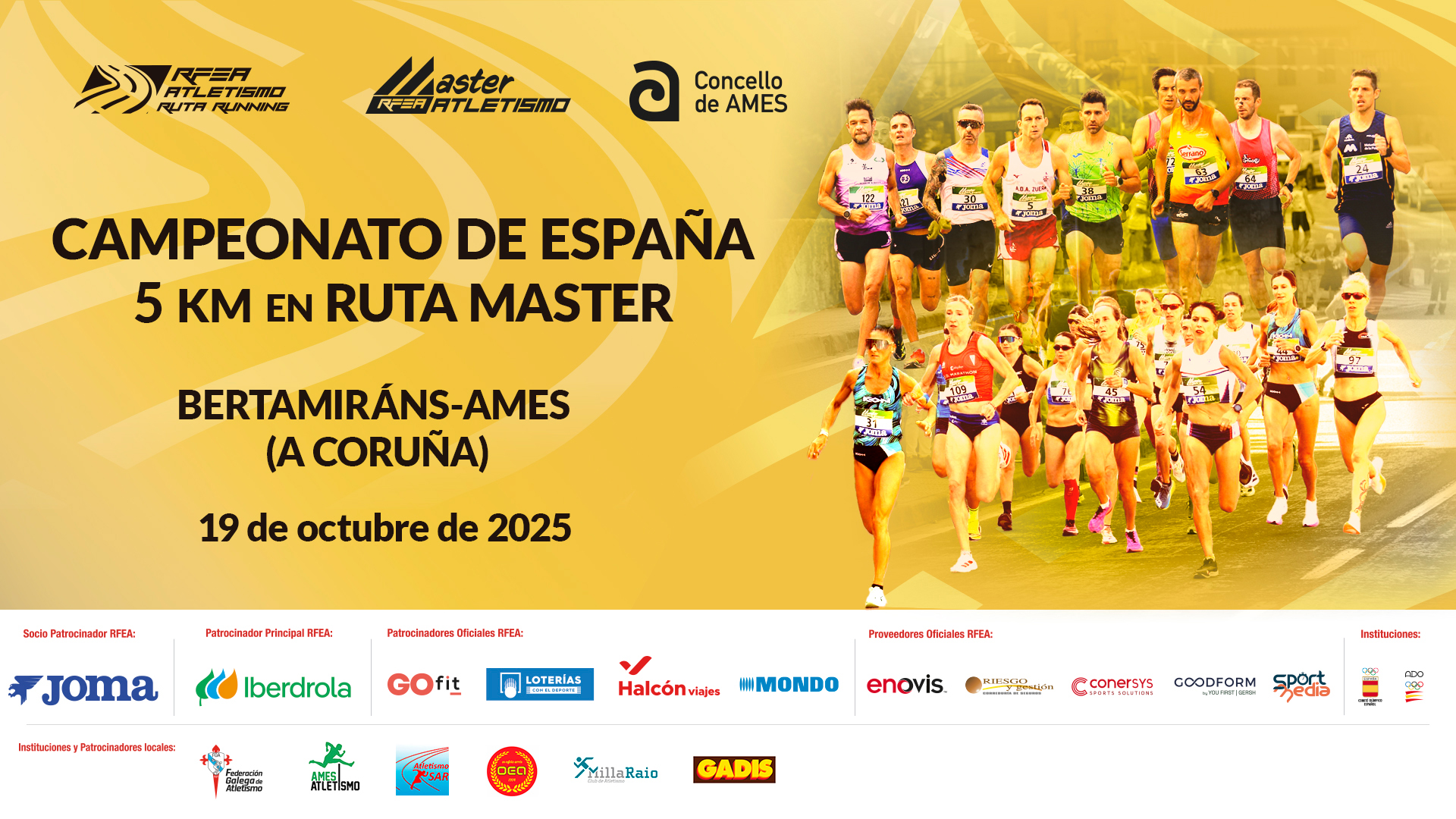cartel Cto. ESP 5km ruta Master - Bertamirans