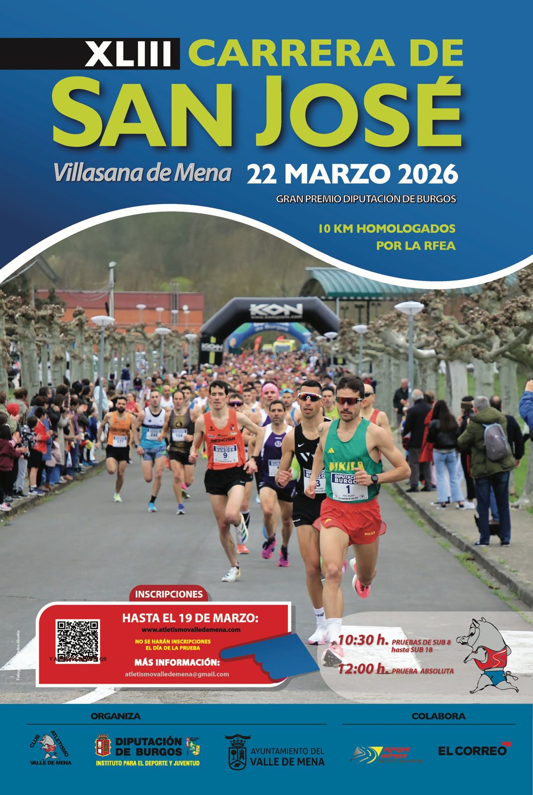 cartel Carrera San Jose Diputacion de Burgos 2026