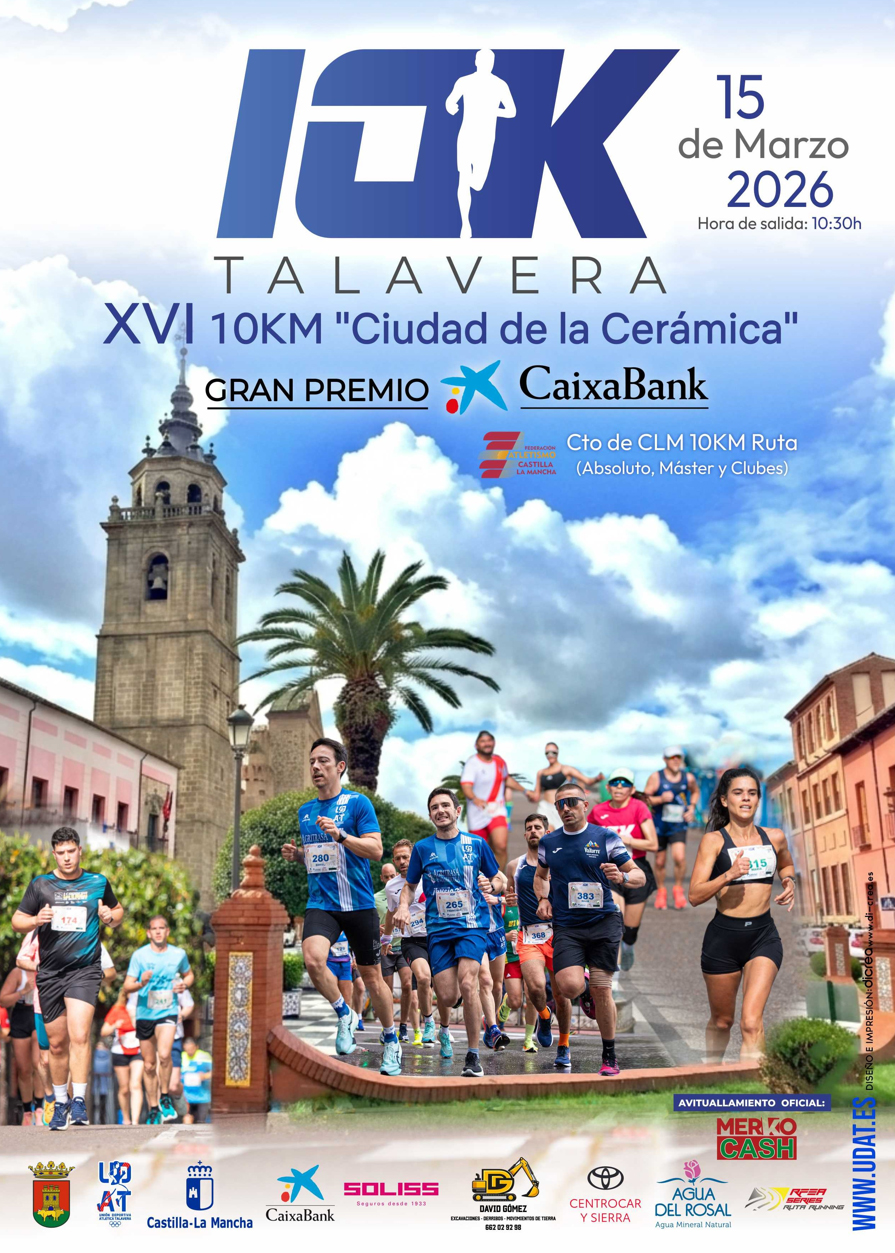 cartel 10 km Ceramica Talavera de la Reina