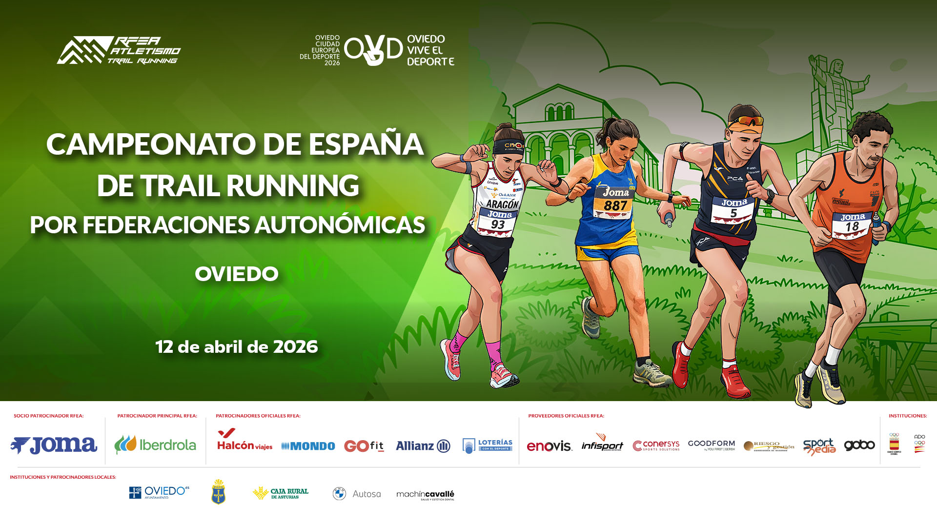cartel Trail running FFAA Oviedo