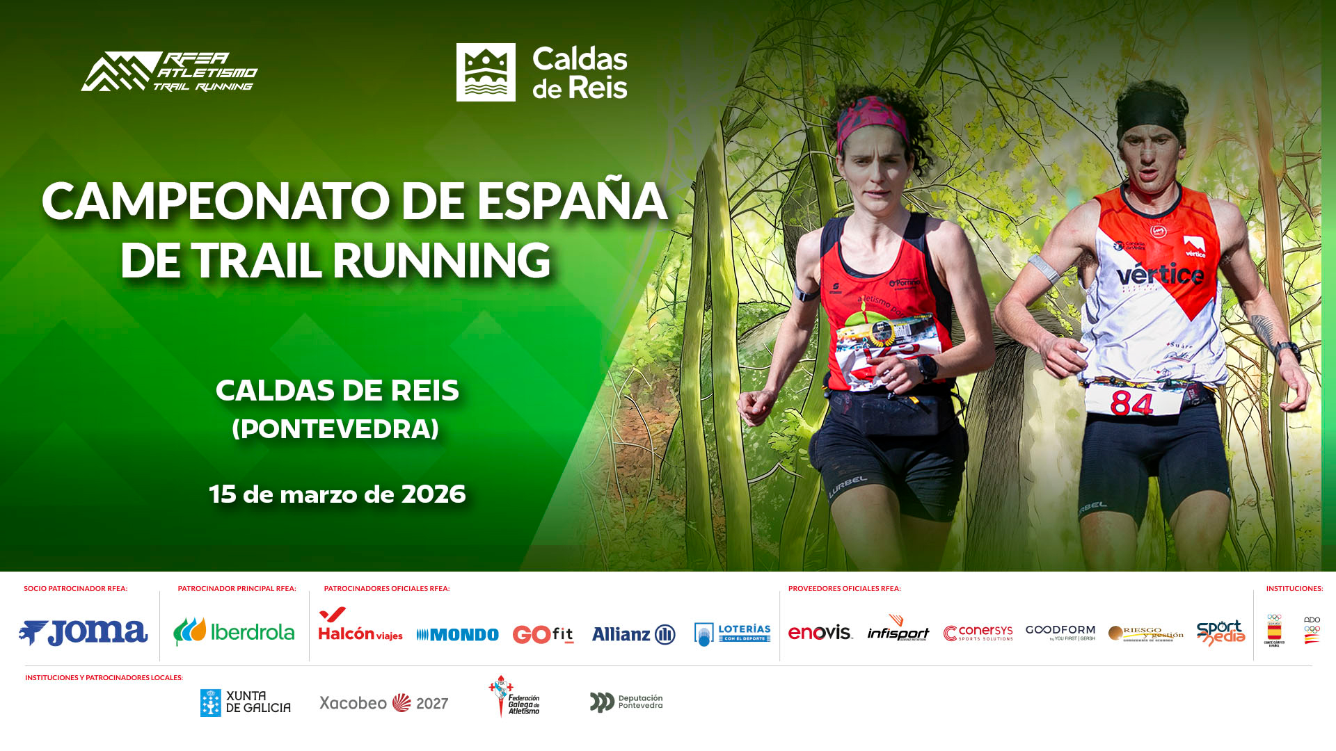 cartel Cto ESP Trail running Caldas de Reis