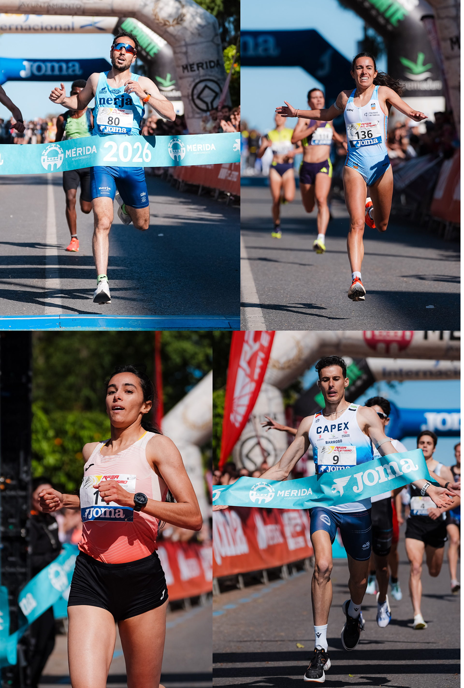 Merida Ruta campeones 5km y Milla