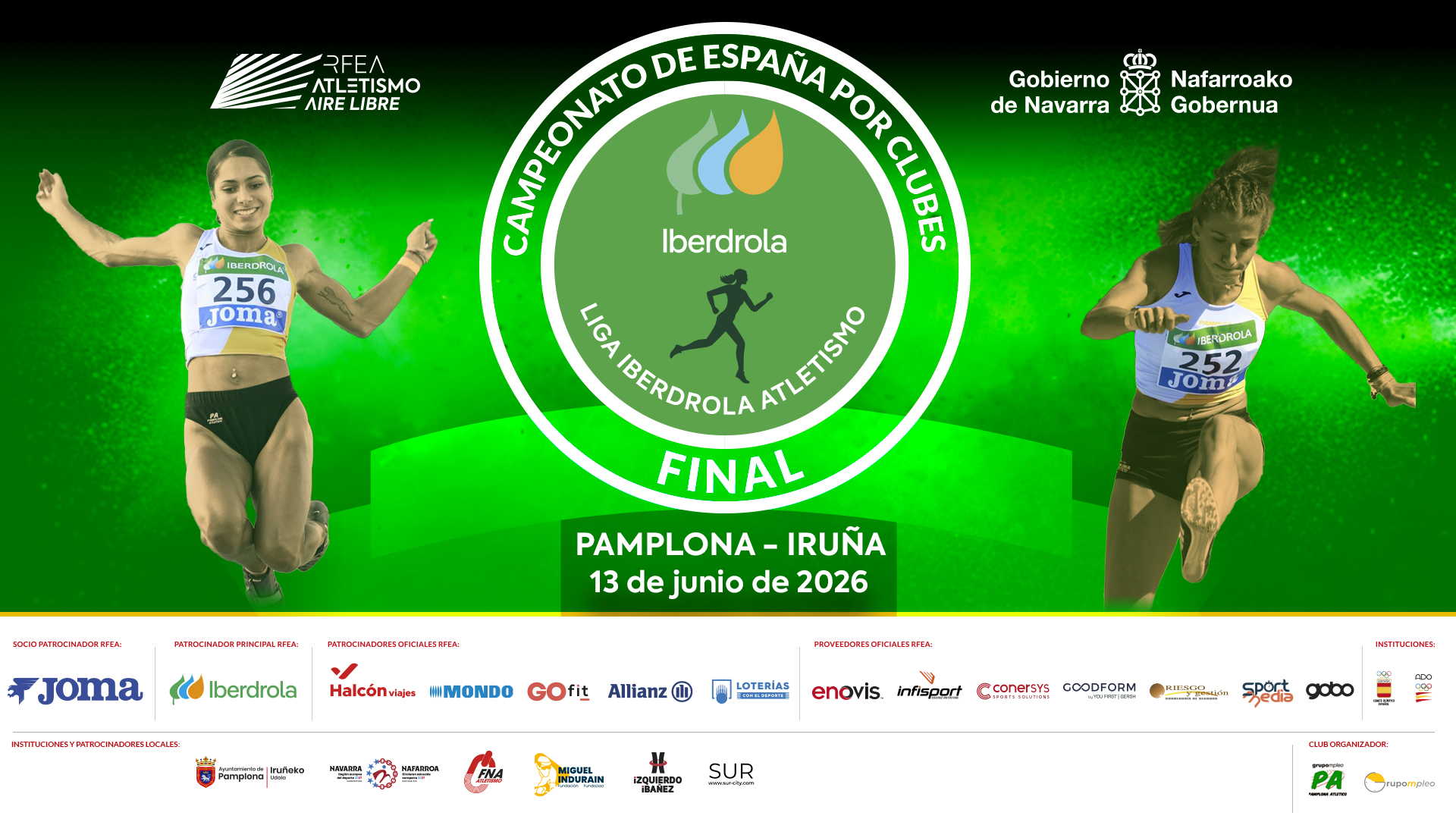 cartel Clubes DH Titulo Iberdrola - Pamplona