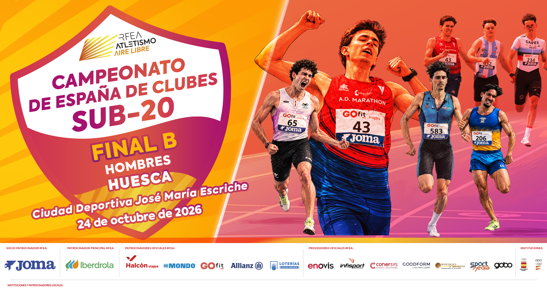 cartel Sub20 Final B Hombres Huesca