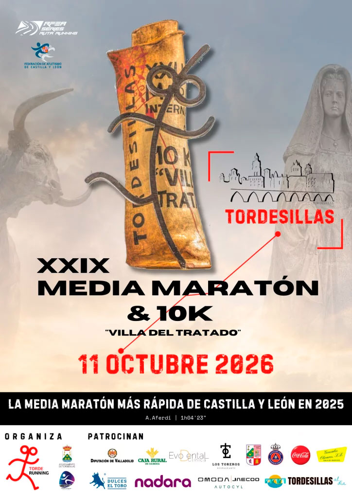 cartel medio maratón Tordesillas