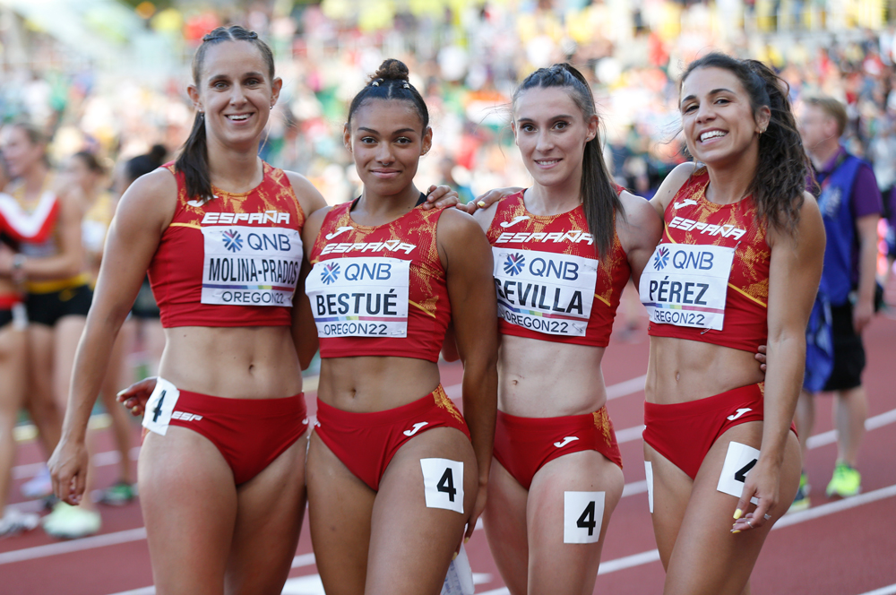 4x100 m mujeres Oregón 2022