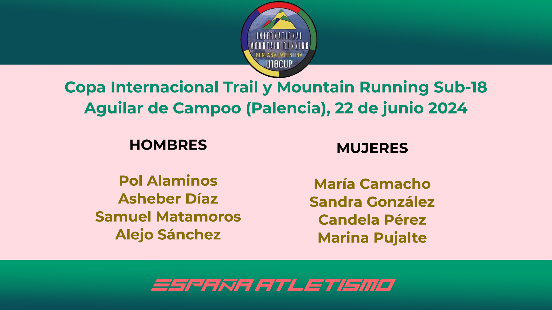 cartela ESP Atletismo Trail running sub18