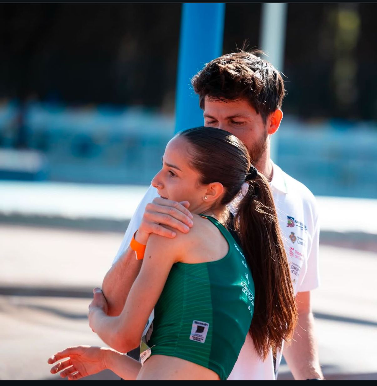 Nadia Soto y entrenador Lluis Torla