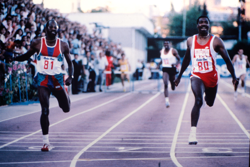 Edwin Moses y Danny Harris Madrid 1987