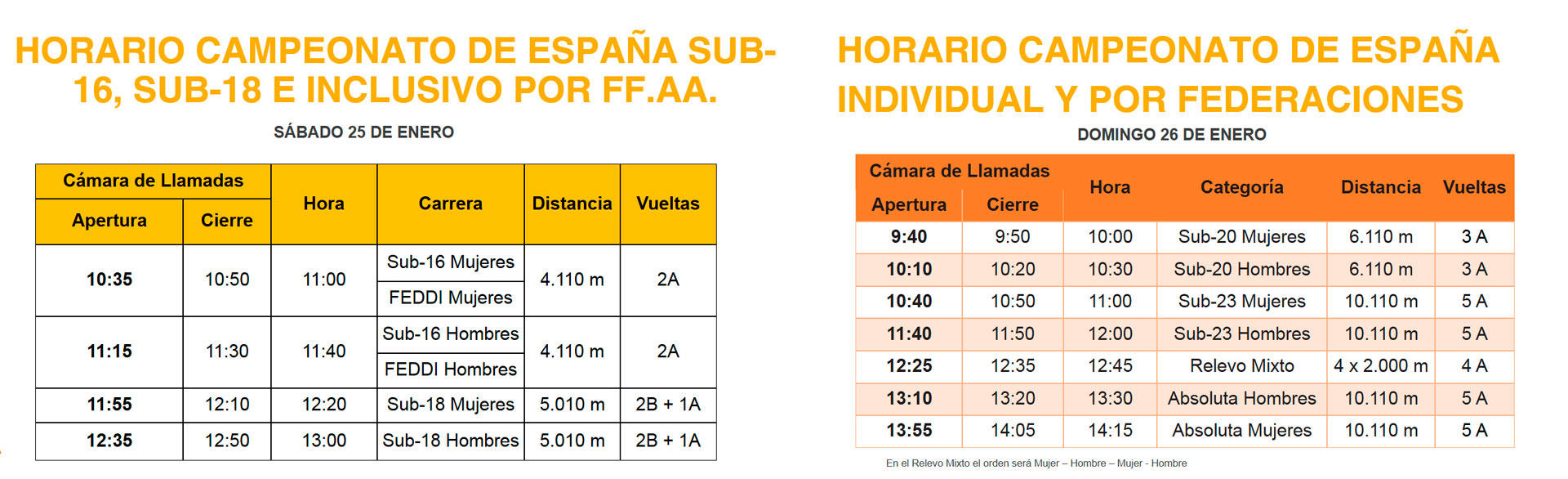 Horario