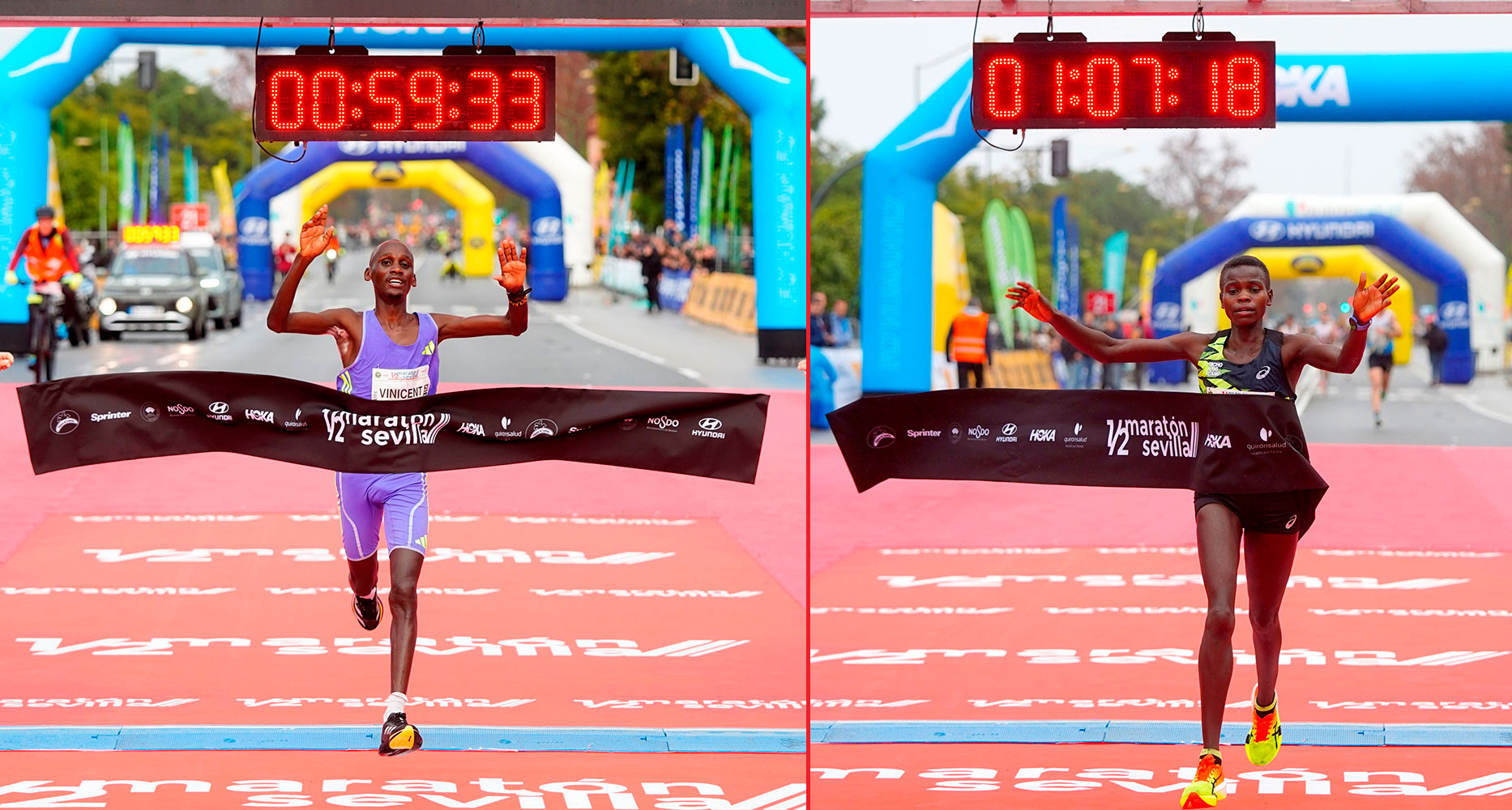 Medio maratón Sevilla 2025 ganadores