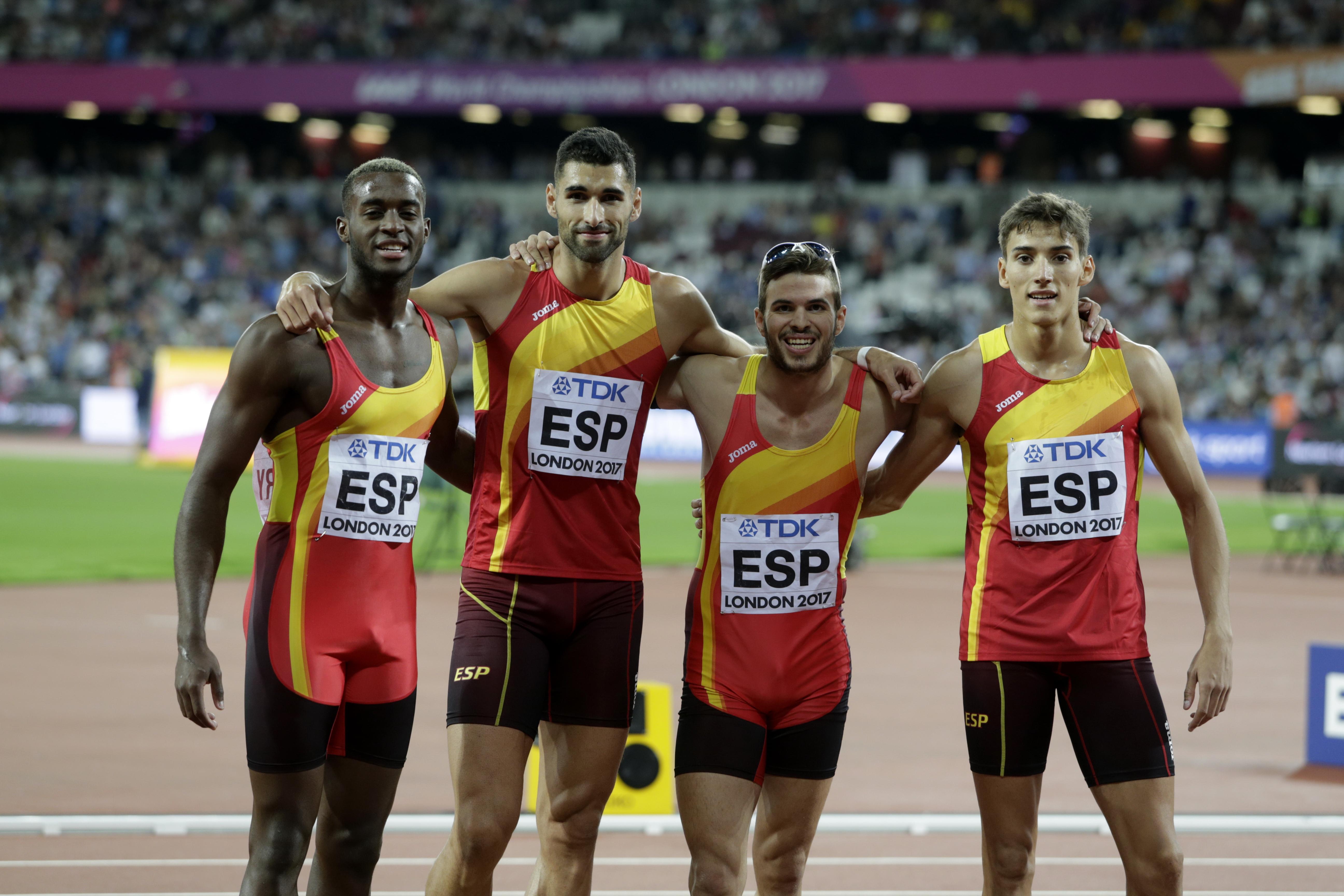 El 4x400 de España Atletismo en el Mundial de Londres