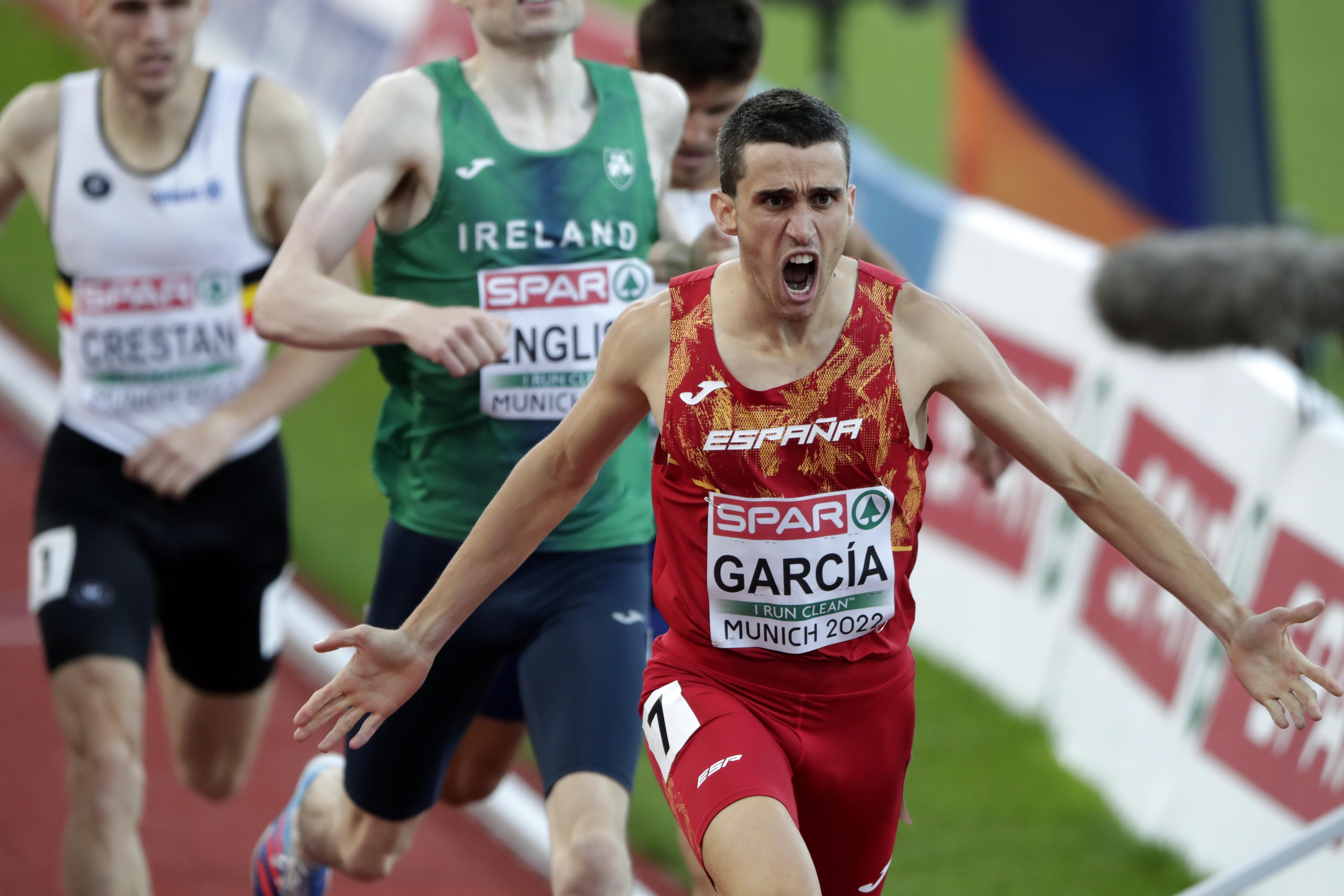 Mariano García, campeón de Europa de 800m