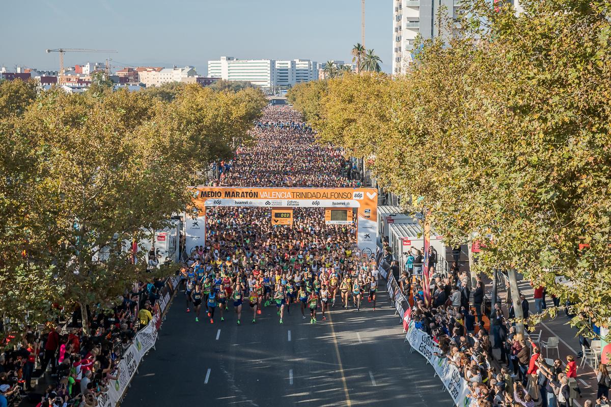 Salida Medio maratón de Valencia
