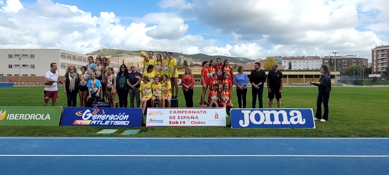 Sub 14 por equipos - podio femenino