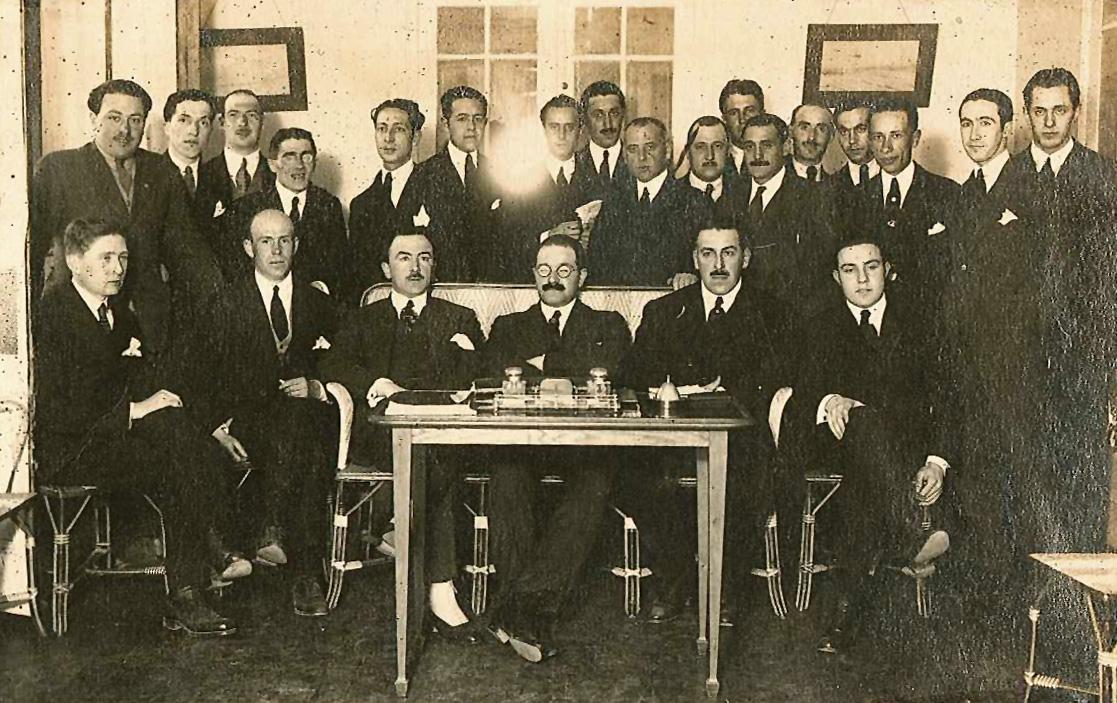Fundadores de la Real Federación Española de Atletismo en Bilbao en 1920  [Foto cedida por César Estornés / Club Deportivo Bilbao] 