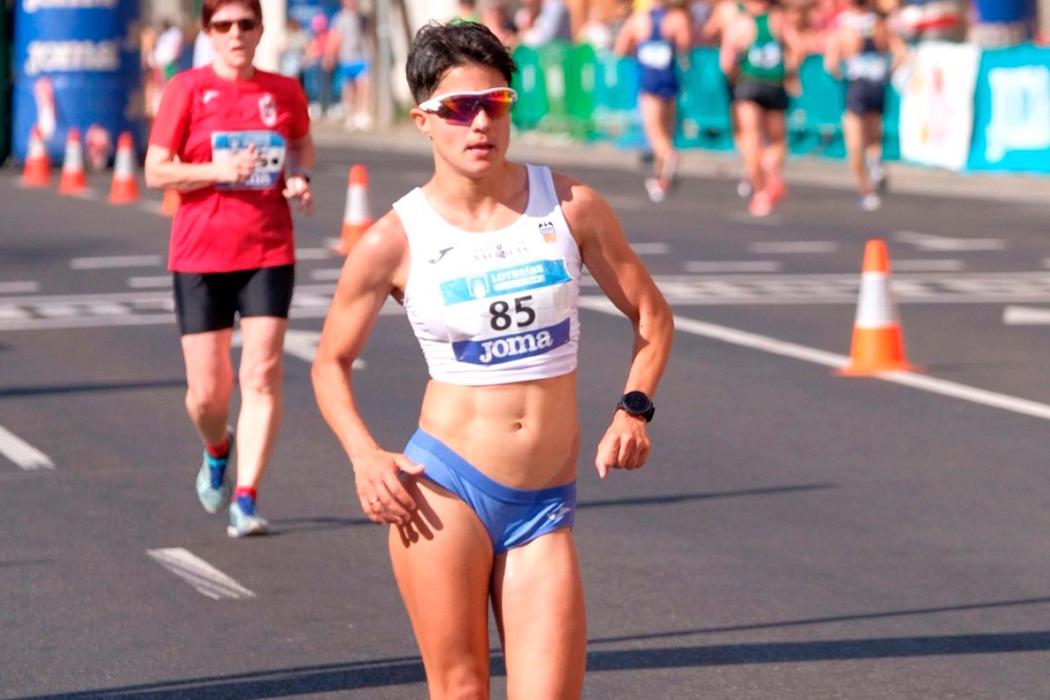 María Pérez, en el Campeonato de España de 20 km Marcha