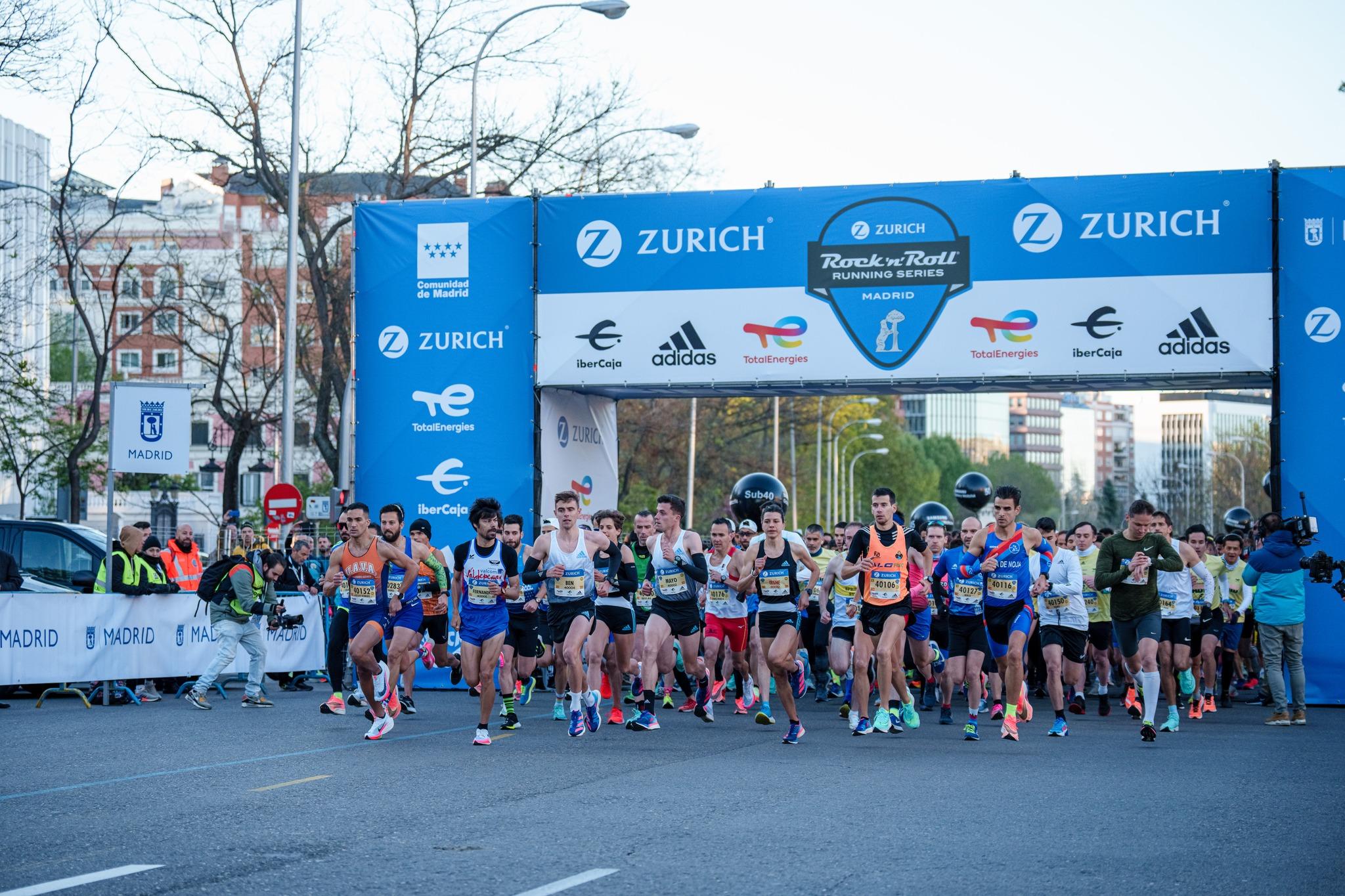 Salida de los 10 km del RNR Running Series Madrid 2022