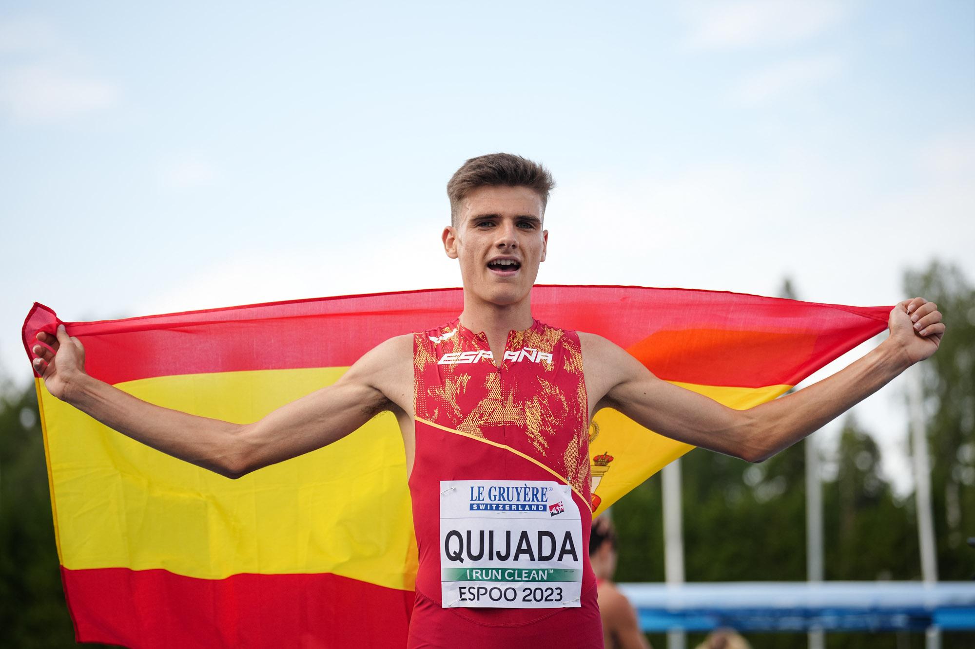 Alejandro Quijada, campeón de Europa sub23 de 3000m obstáculos