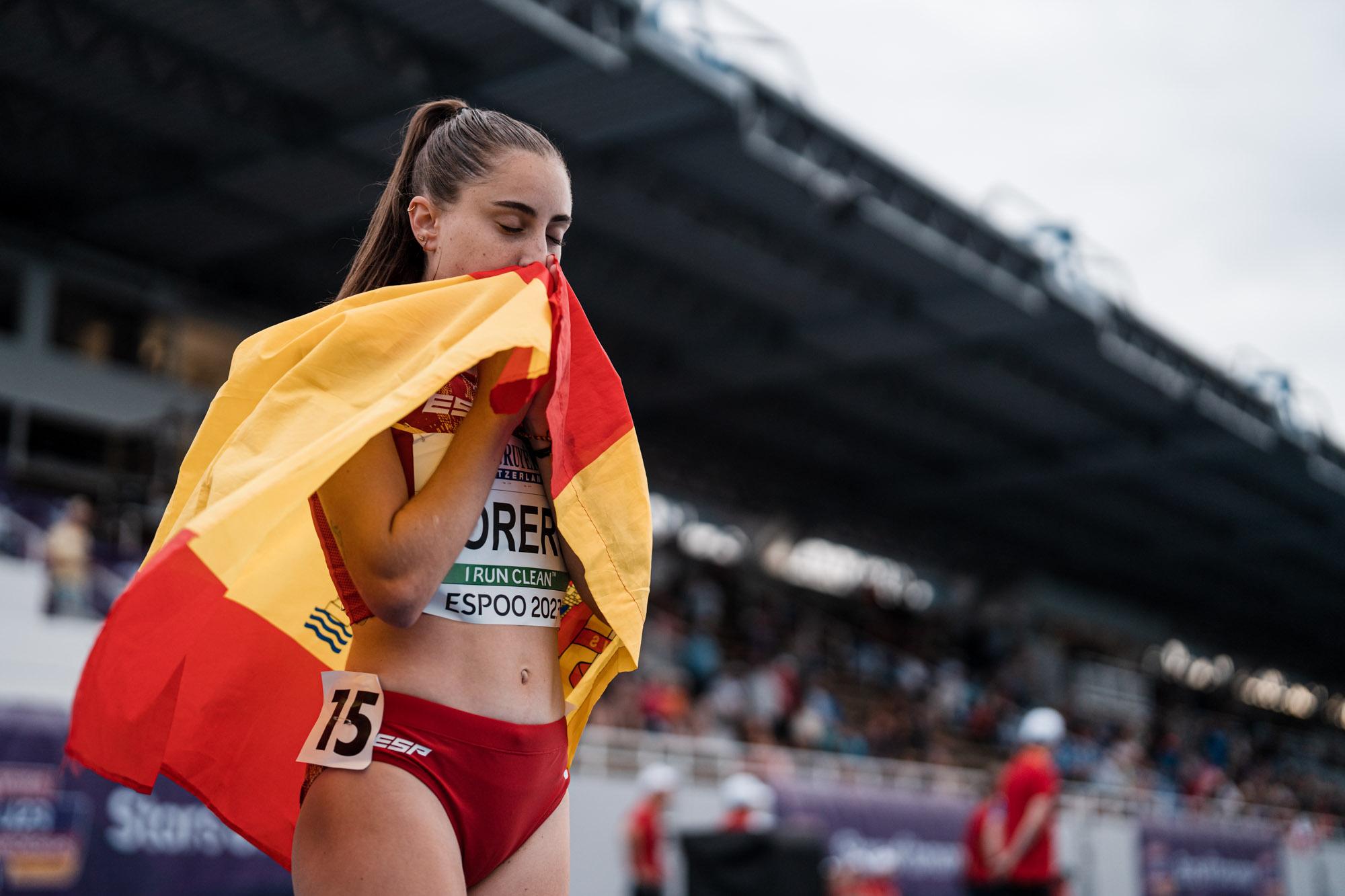 Maria Forero plata en 5000m en Espoo 2023