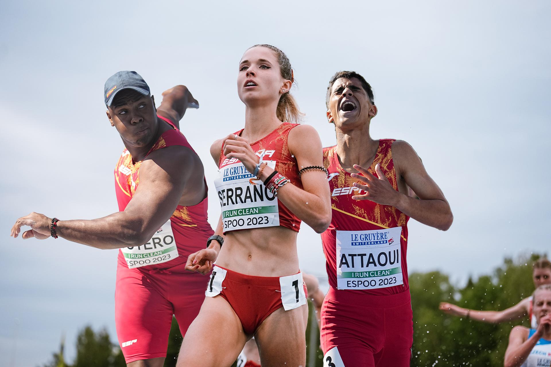 Plata de Attaoui y bronces de Sotero y Serrano en el Europeo Sub23