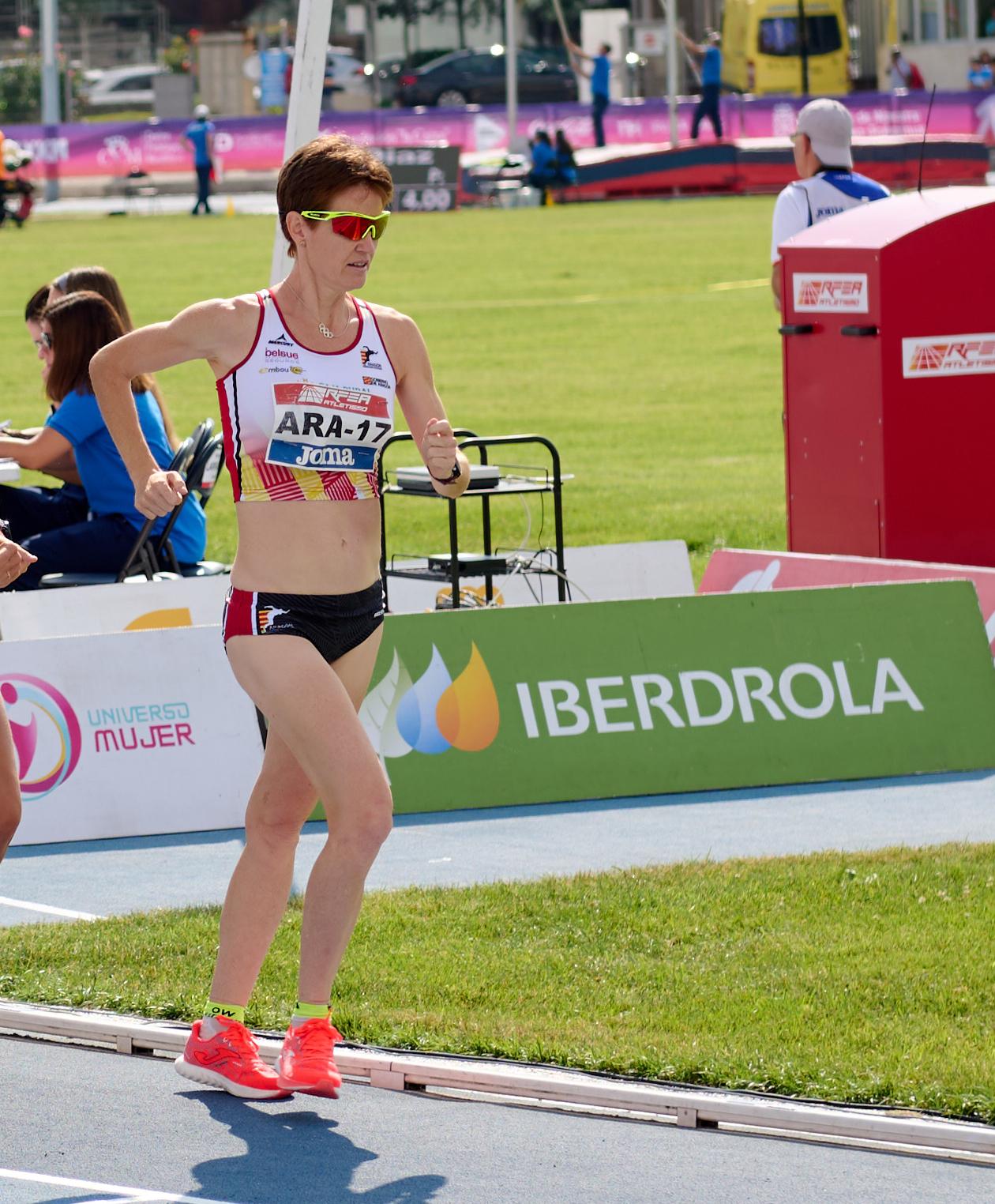 María José Poves, récord de Europa 5000 m Marcha