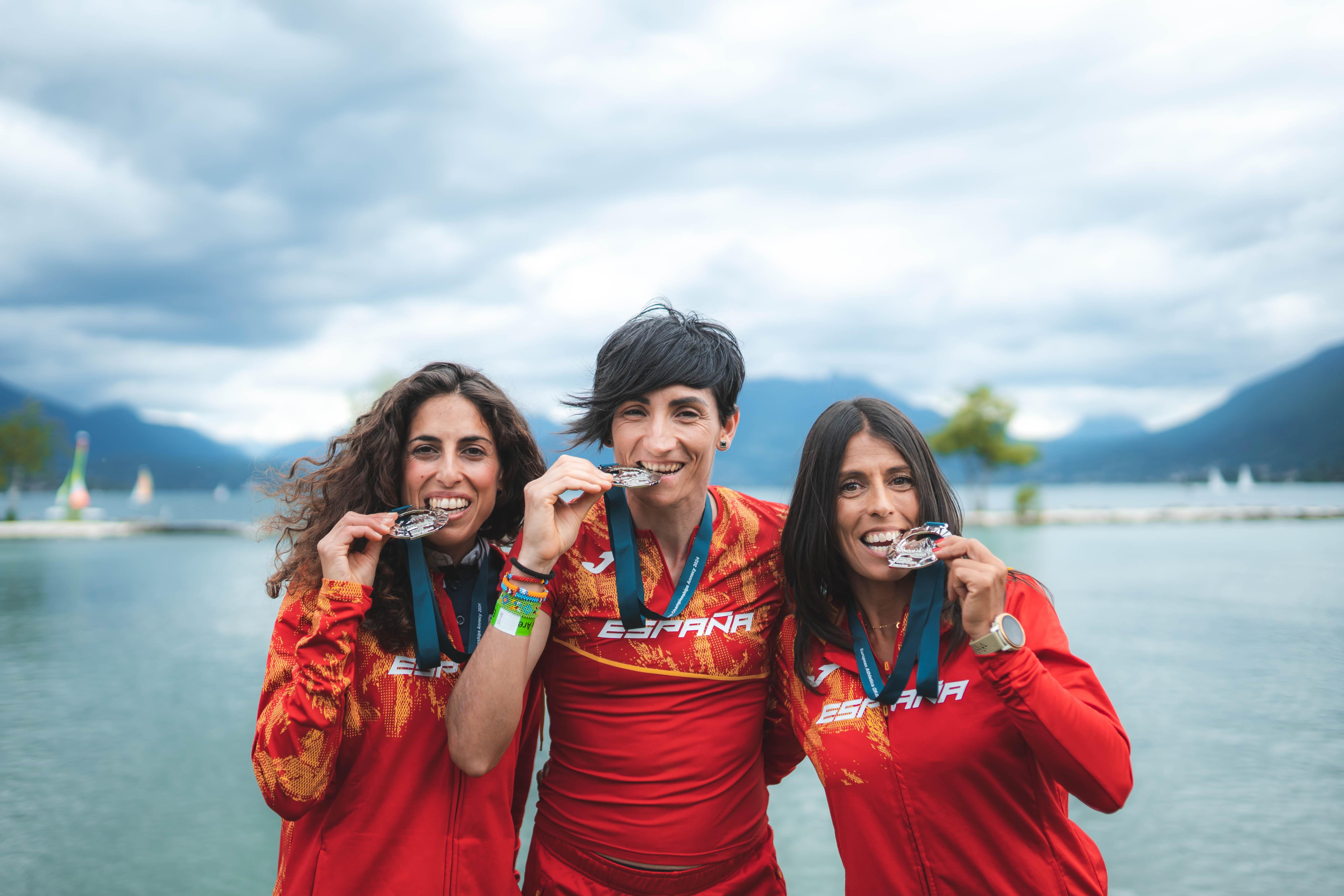 tr Annecy Equipo trail Running Plata mujeres