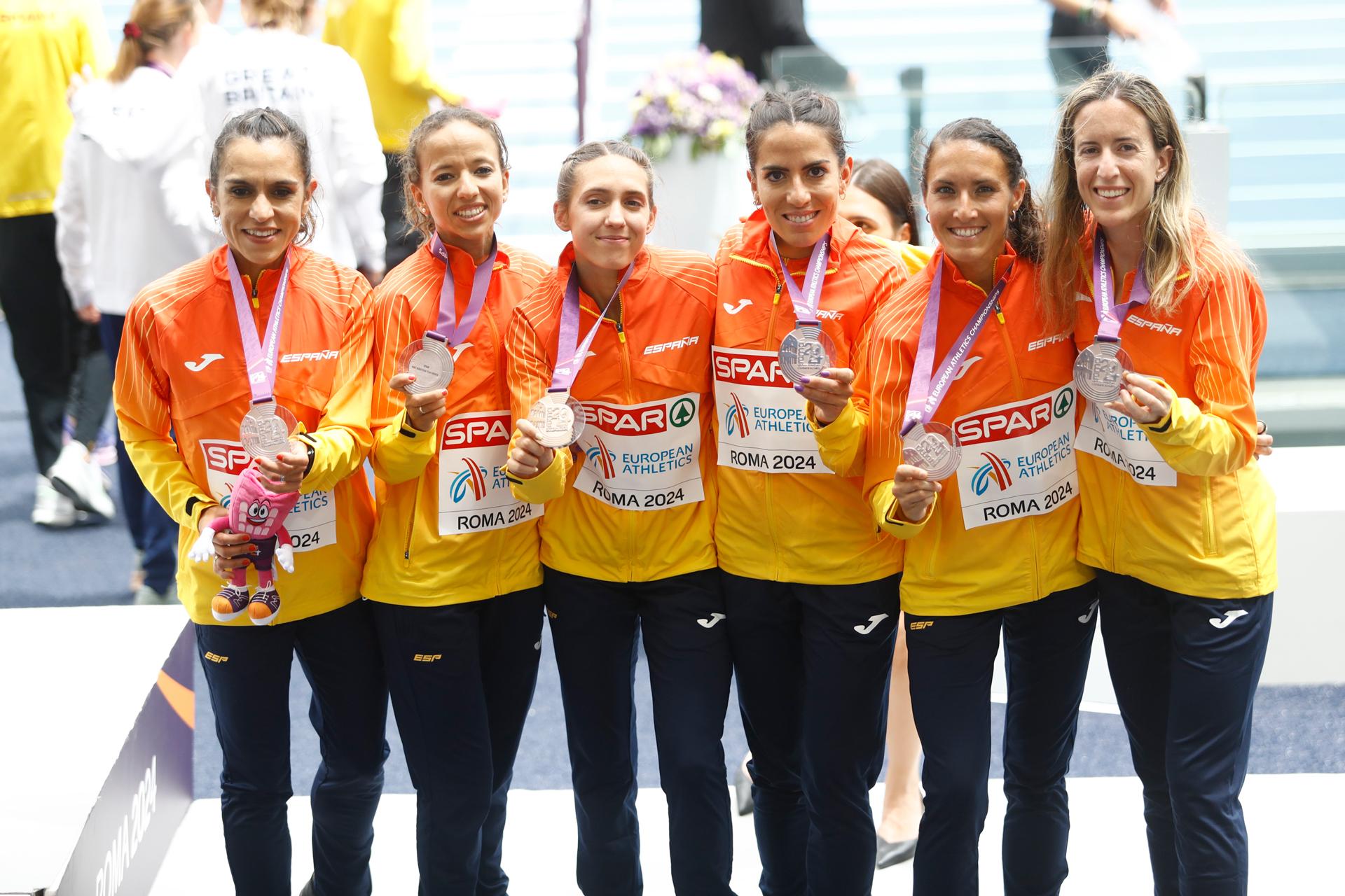 Roma 2024 - Equipo femenino Bronce Medio maratón
