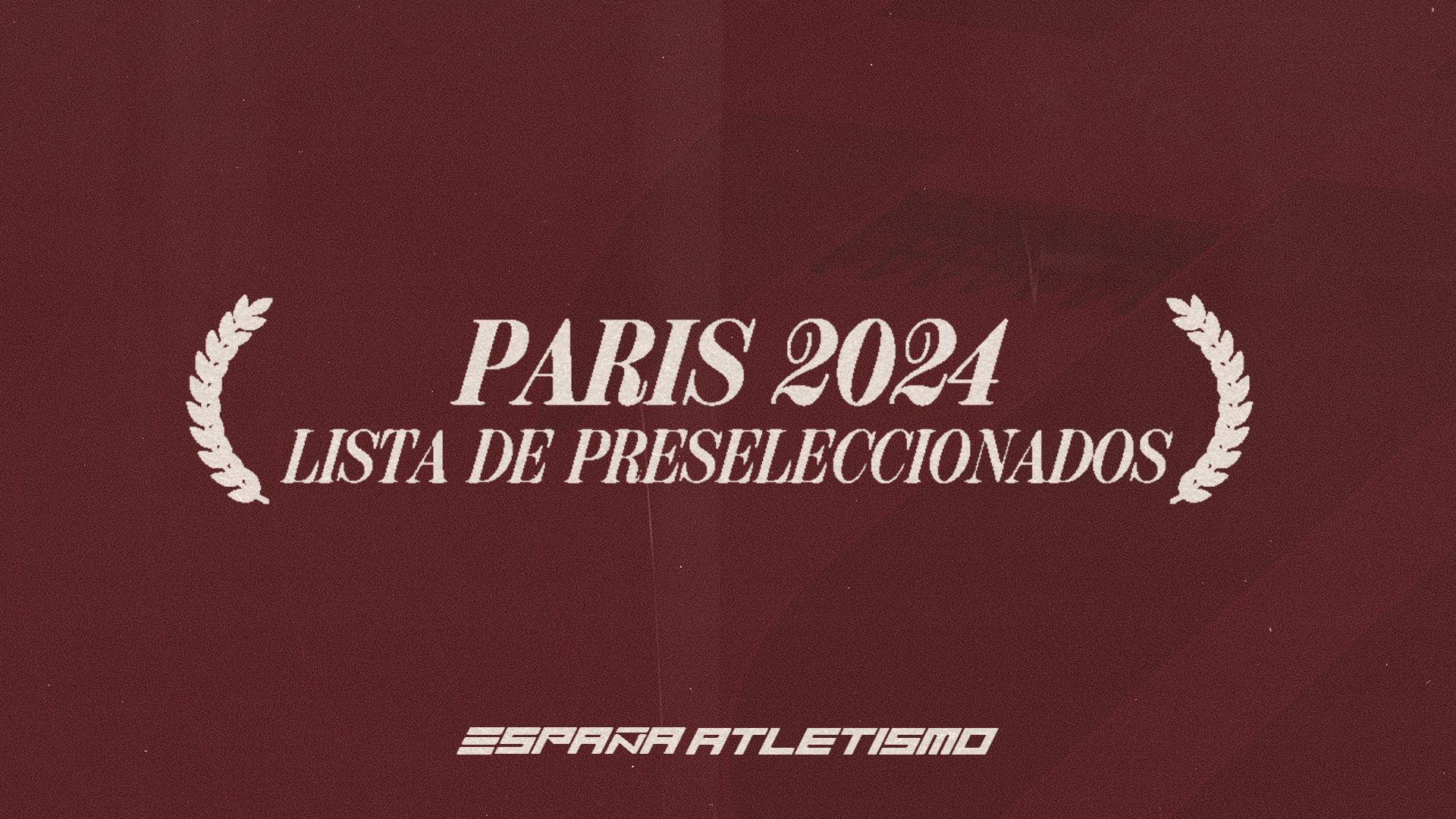 cartela ESP Atletismo preseleccionados Paris 2024