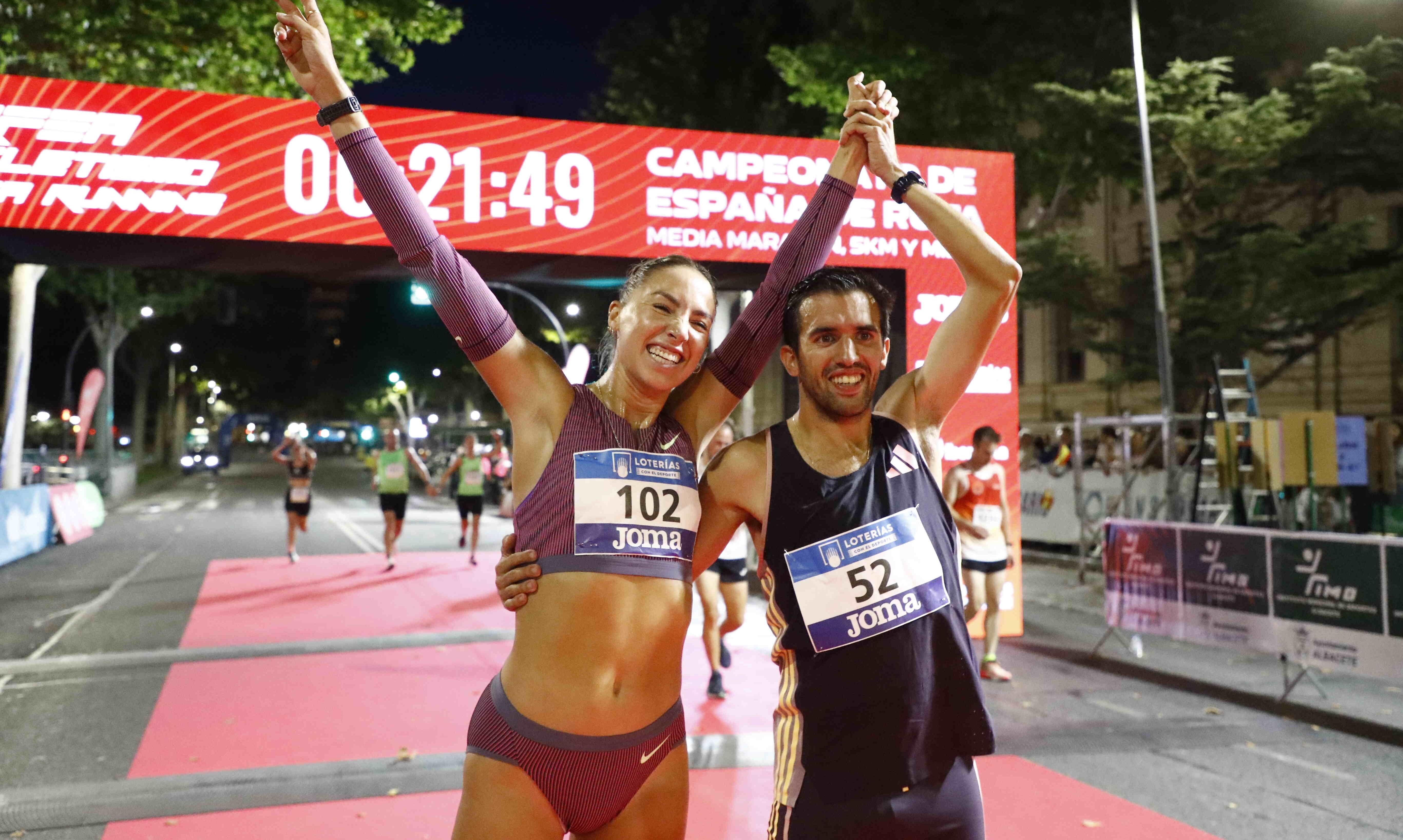 Lucía Rodríguez y Jesús Ramos, campeones de España de 5K