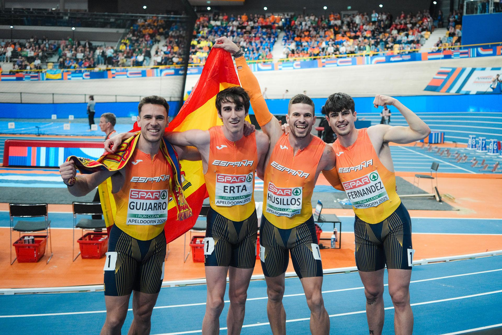 4x400m chicos Apeldoorn