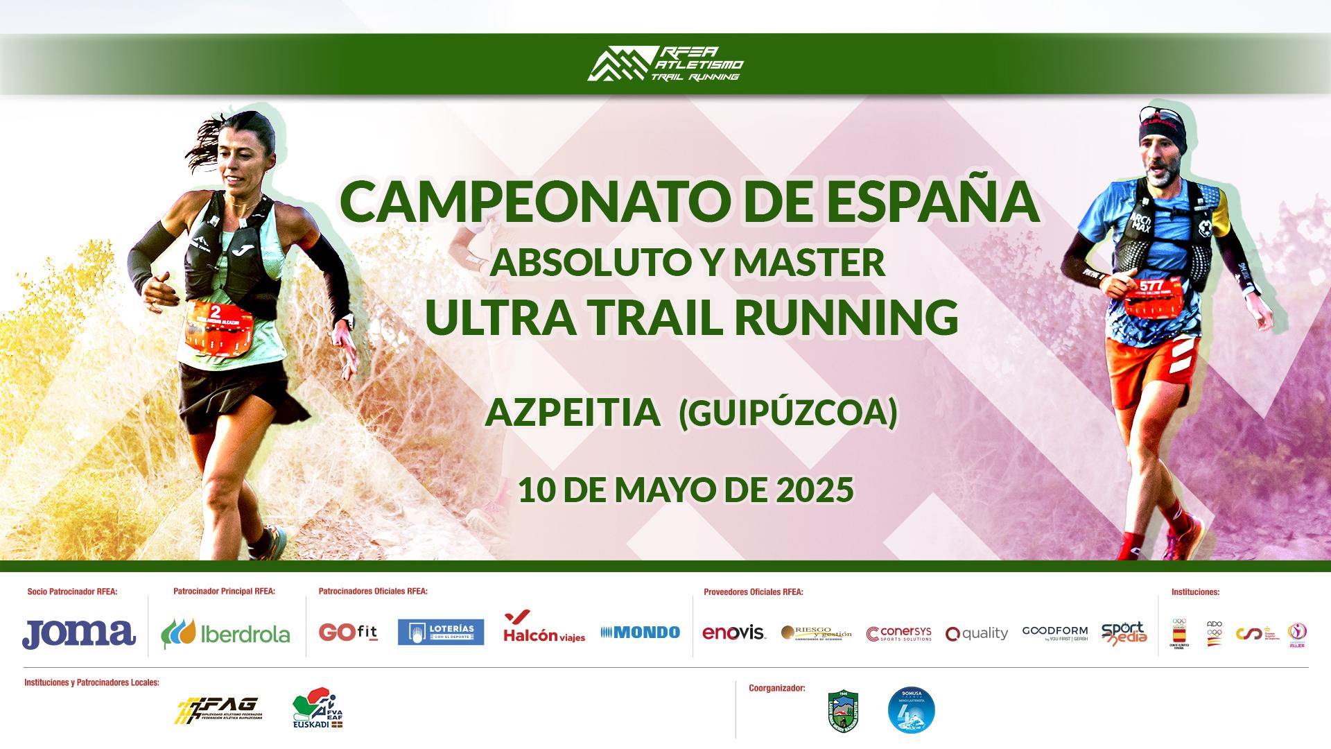 cartel Cto. ESP Ultra trail running - Azpeitia