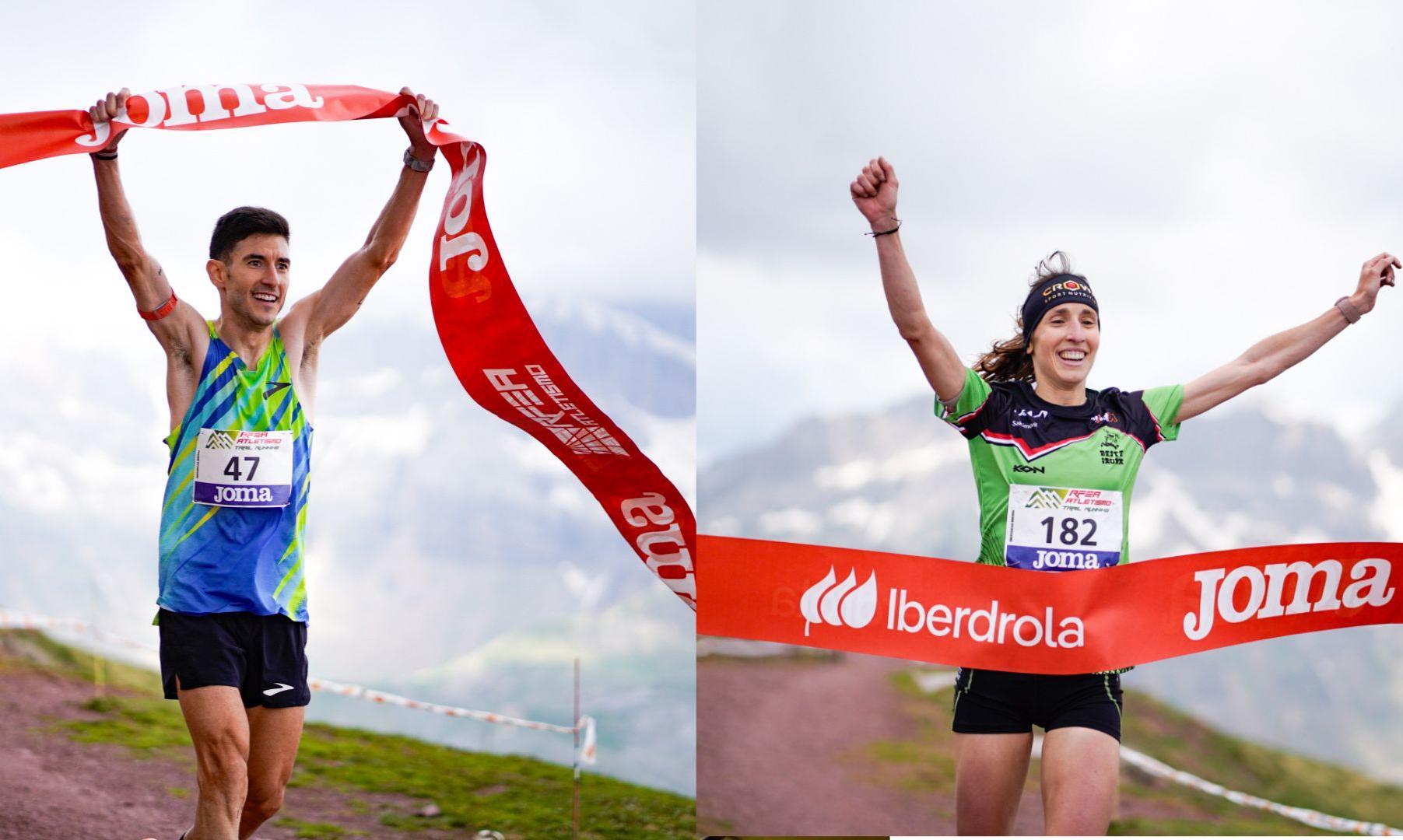 Álex Garcia y Naiara Irigoyen, campeones de Españ de Subida vertical
