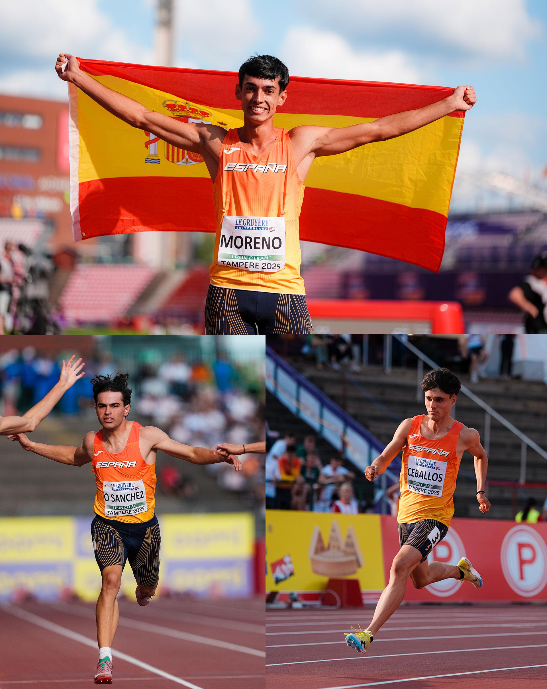 Tampere 2025 - Moreno, Sanchez y Ceballos