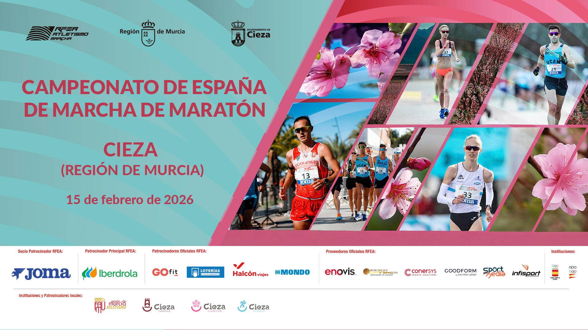cartel Cto. ESP Marcha Maratón - Cieza