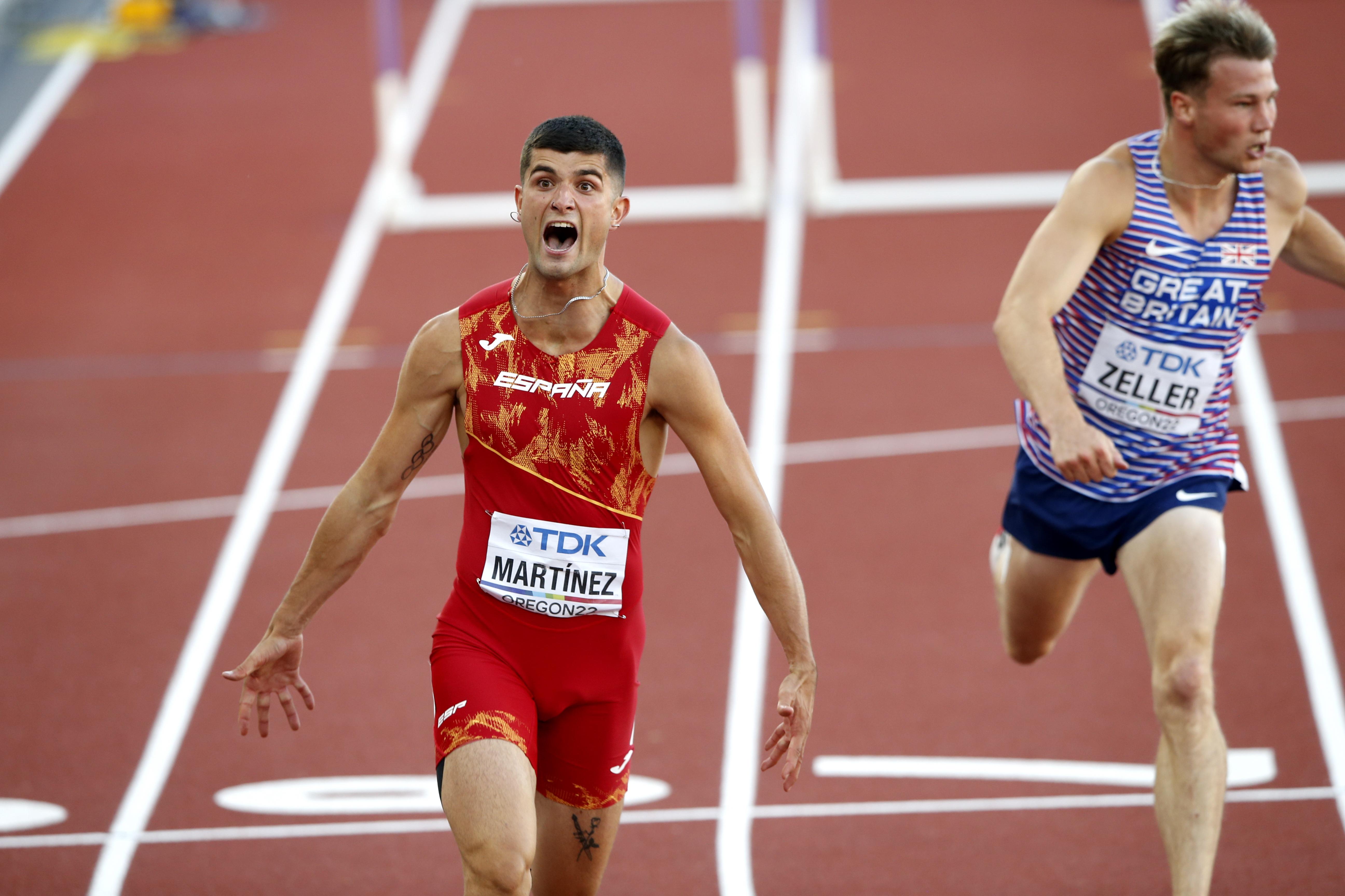 Asier Martínez logrando el bronce mundialista