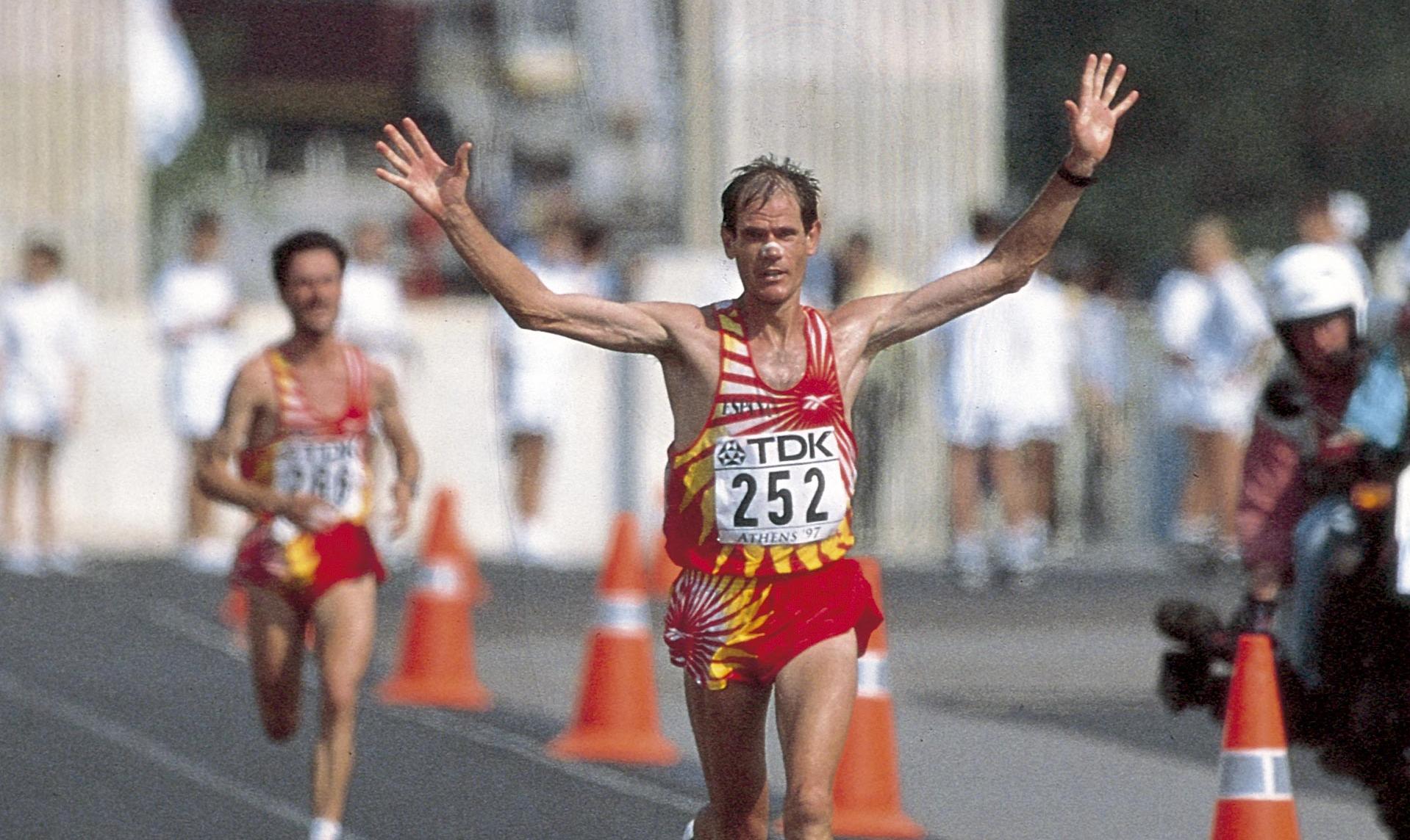 Abel Antón en Atenas