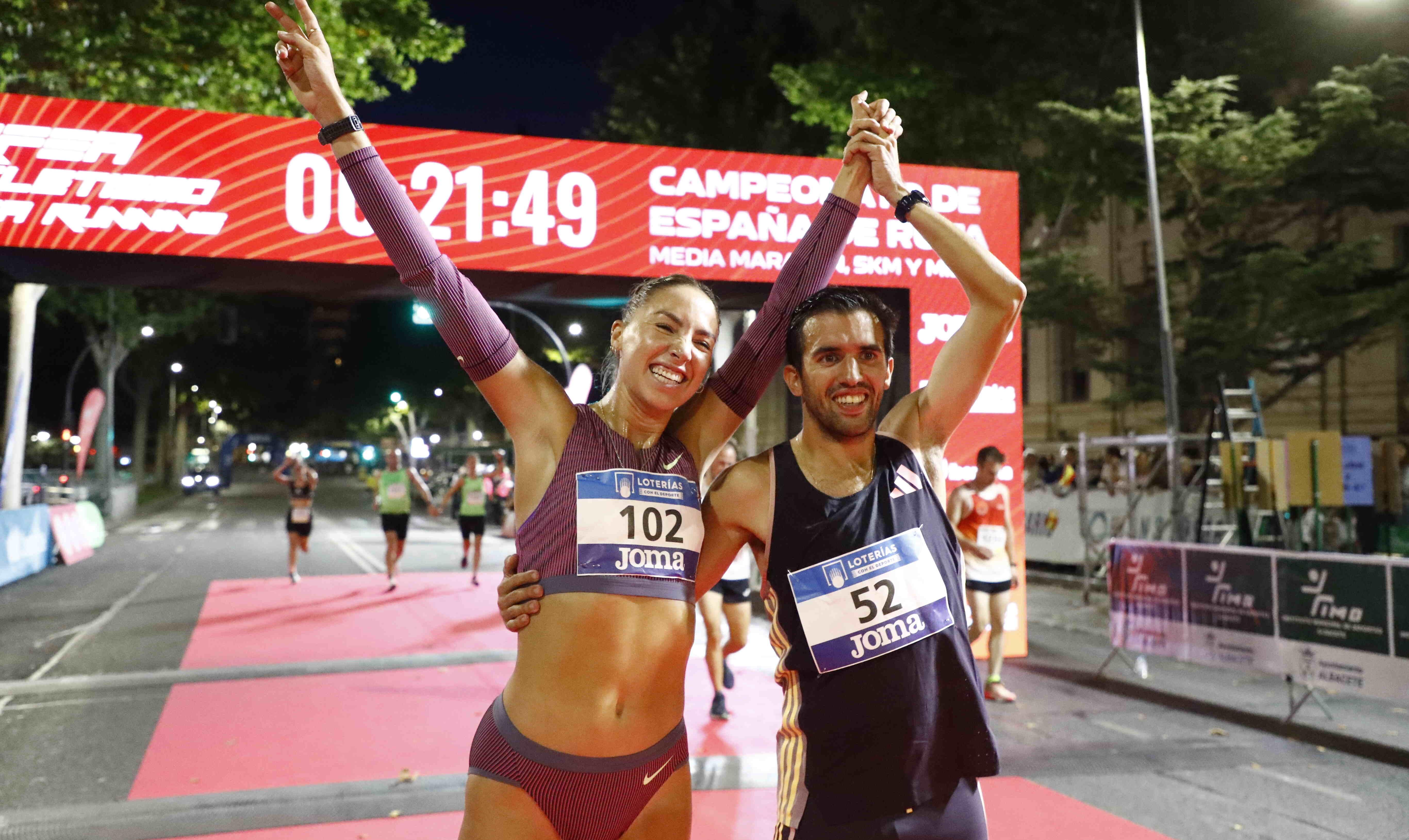 Lucía Rodríguez y Jesús Ramos, campeones de España de 5K