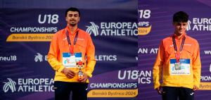 Bakr Al Asri, campeón de Europa de 2000 m obstáculos y Aarón Ceballos, plata en 800m
