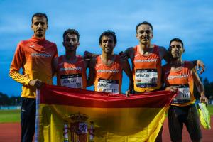 El equipo masculino de #EspañaAtletismo bronce en Pacé