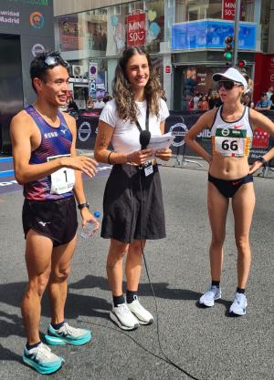 Yamanishi y Alegna González brillan en la Gran Vía en el GP Madrid Marcha