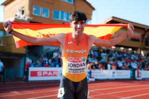 Abel Jordán bronce europeo en 100 m