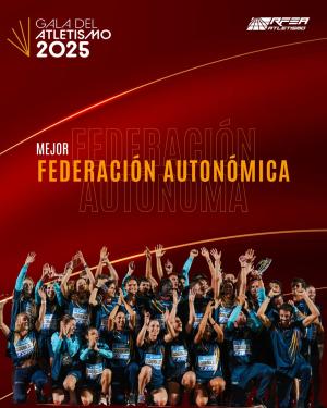 La Federación Catalana de Atletismo, mejor federación autonómica de España en 2025